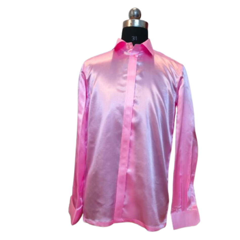 Designer satin shirt for mens wear Ready