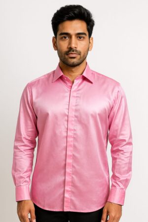 Premium Satin Designer Shirt for Men – Party & Casual Wear | Radhika Rajpurohit
